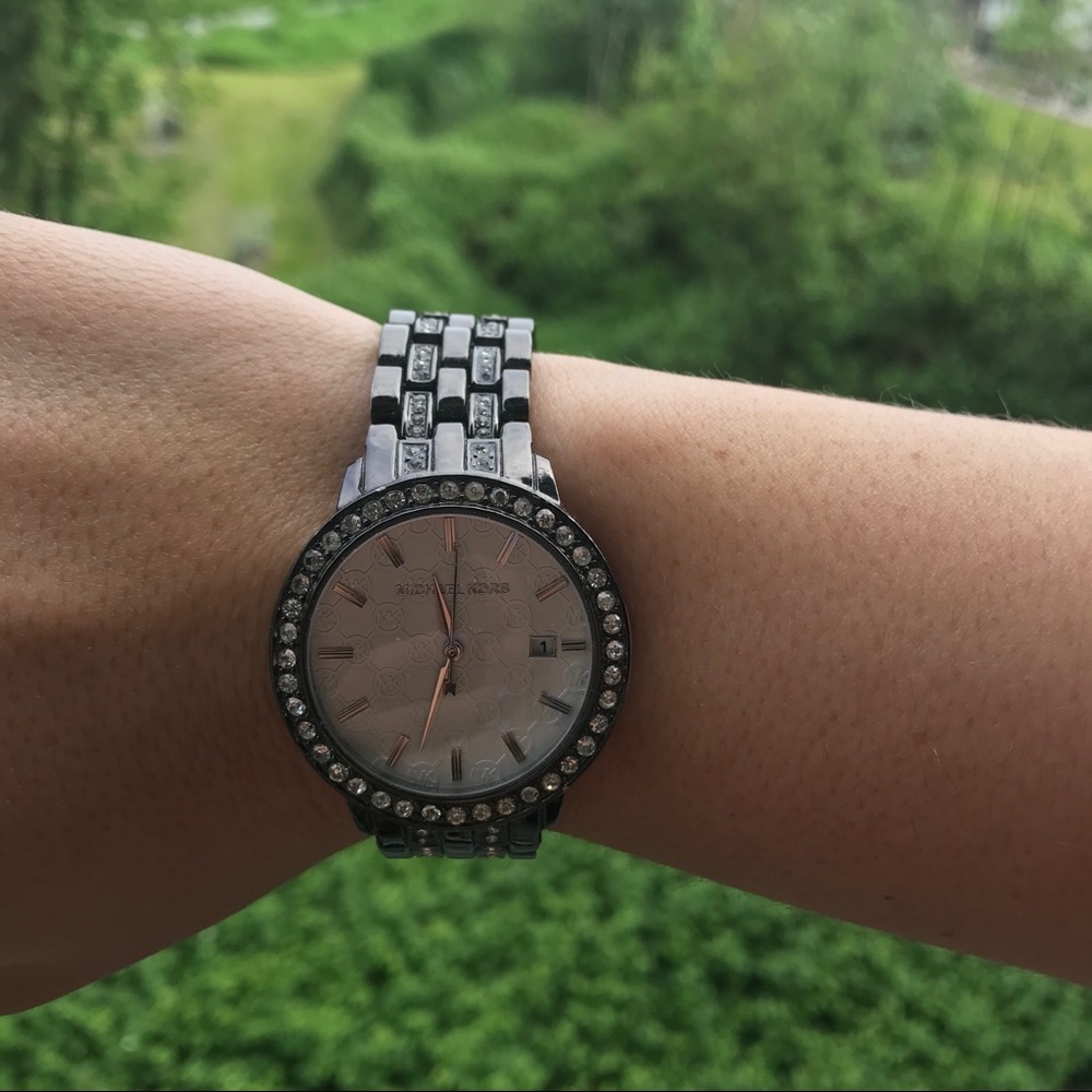 Michale Kors Gun Metal Wristwatch